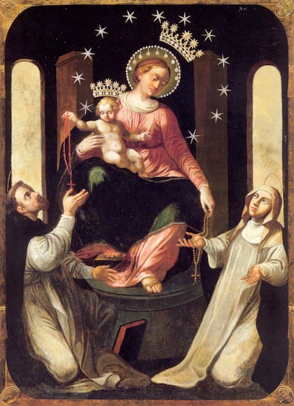 Imagen original que se venera en el Santuario de la Beata Virgen del Rosario