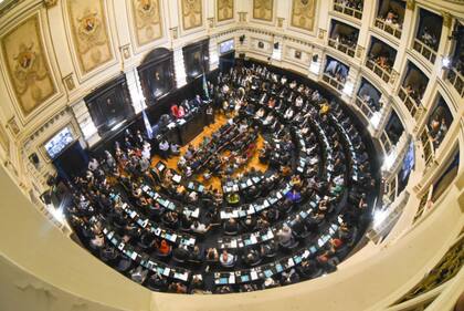 Imagen panorámica de la Legislatura bonaerense