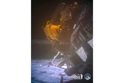 Imagen provista por Intuitive Machines tomadas el 27 de febrero d ela sonda lunar Odiseo. (Intuitive Machines via AP)