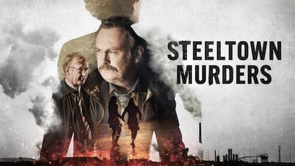 Imagen publicitaria de la serie "Steelltown Murders" de la BBC