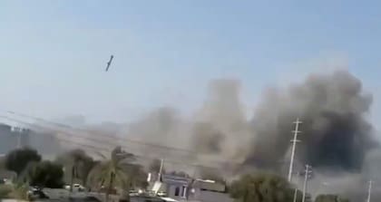 Imagen que mostraría el misil crucero Tomahawk