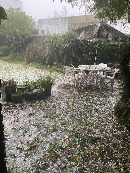 Imagen que tomó Josefina Grand, vecina de Marcos Paz