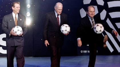 Imagen tomada en diciembre de 1993, para el Mundial de los Estados Unidos