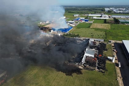 Imágenes aéreas de la zona