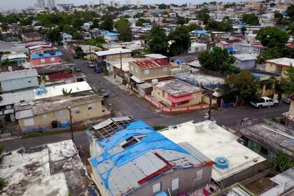 Imágenes de casas afectadas por el huracán María en 2017