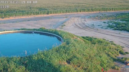 Imágenes de la aguada vistas desde la cámara.