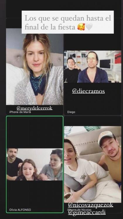 Imágenes de la celebración sorpresa por Zoom que Pedro Alfonso organizó para su esposa en el día de su cumpleaños