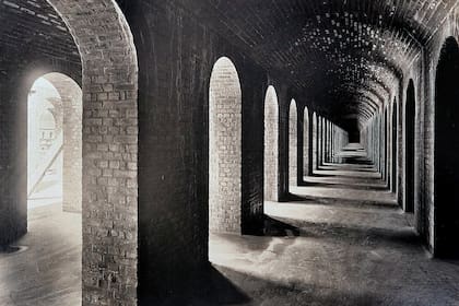 Imágenes de la construcción de los reservorios hace más de 100 años