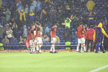 Imágenes de la suspensión del domingo entre Boca Juniors y Newell's Old Boys