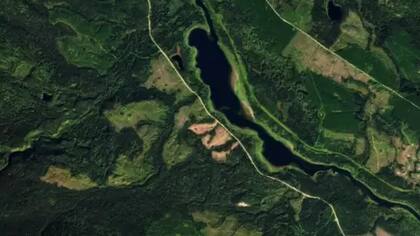 Imágenes de satélite muestran bosques talados en la provincia canadiense de Columbia Británica.