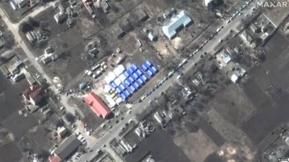 Imágenes de satélite muestran un campo en la ciudad rusa de Bezimenne a la que han llegado ucranianos