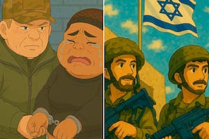 Imágenes generadas con inteligencia artificial e inspiradas en el estudio Ghibli, publicadas en las redes de La Casa Blanca y el Ejército de Israel