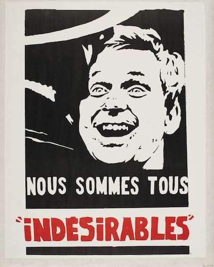 Imágenes icónicas. Afiche con el rostro de Dany el Rojo