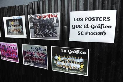 Imágenes que se exhibieron en la celebración del día de la futbolista.