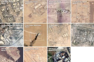 Imágenes satelitales muestran el alcance de los ataques iraníes contra bases de EE.UU. en Medio Oriente
