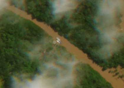 Imágenes satelitales del narcosubmarino