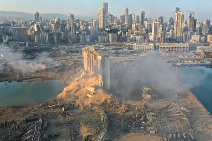 Imágenes tomadas tras la impactante explosión en Beirut