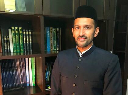 Imam Marwan Gill preside la comunidad Ahmadía en la Argentina; es una rama del islam que se originó en India, en 1889, y que no cree en el uso de la violencia
