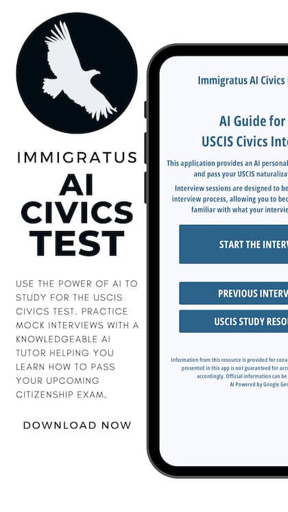 Immigratus AI Civics Test está disponible en todos los dispositivos
