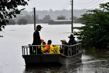 En los alrededores de Sidney, en el valle de Hawkesbury-Nepean, se espera que los ríos alcancen niveles nunca vistos desde 1961