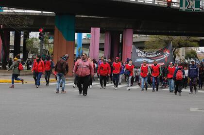 La marcha sobre la 9 de Julio