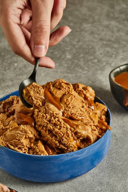 Imposible resistirse al dulce de leche de Freddo.