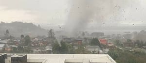 Impresionante tornado en Chile: personas heridas y grandes destrozos materiales