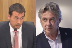 Iñaki Arreseygor, director ejecutivo de la Agencia Nacional de Puertos y Navegación, y Nicolás Pino, presidente de la Sociedad Rural Argentina (SRA)