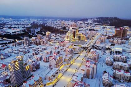 Inauguración de la nueva ciudad norcoreana de Samjiyon