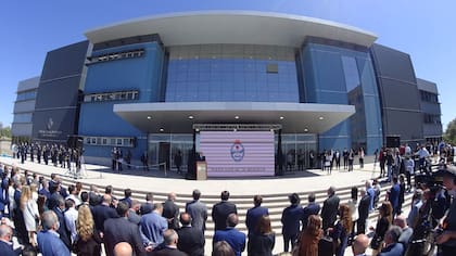 Inauguración del Polo Judicial Penal de Mendoza, la nueva "ciudad judicial" que está comunicada, con un túnel, con la cárcel de Boulogne Sur Mer