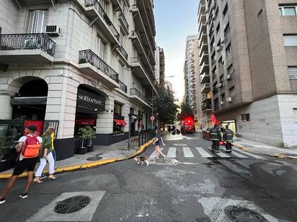 Las llamas alcanzaron un edificio de Recoleta