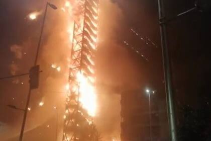 Incendio en Santiago