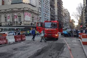 Incendio en un edificio en Recoleta