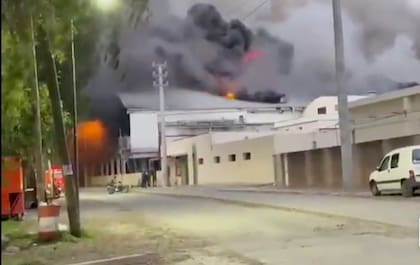 Incendio en el Frigorífico Gorina, ubicado en La Plata