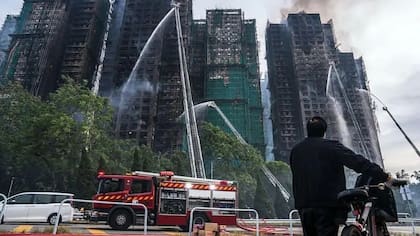 Incendio en Hong Kong