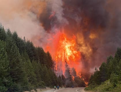 Incendio en la Patagonia
