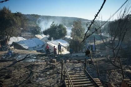 Algunas de las vivienda que siguen en pie