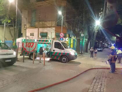 Incendio en un conventillo de La Boca
