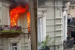 La hija de la mujer que se colgó de un cable para escapar de un incendio dio detalles de su salud