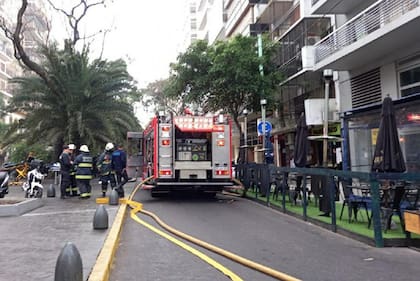 Incendio en un edificio de Palermo, en ugarteche y cerviño