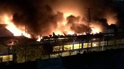 Incendio en una feria de Constitución