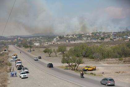Incendios en el pedemonte mendocino