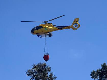 Incendios en la región de Bio Bio, en Chile