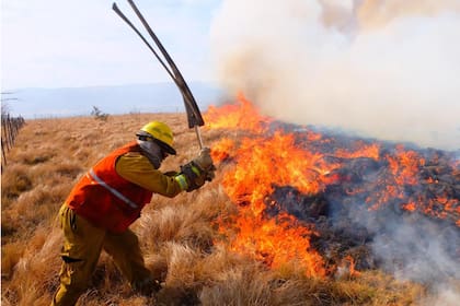 El incendio comenzó en Cuchi Corral, todavía siguen trabajando los bomberos