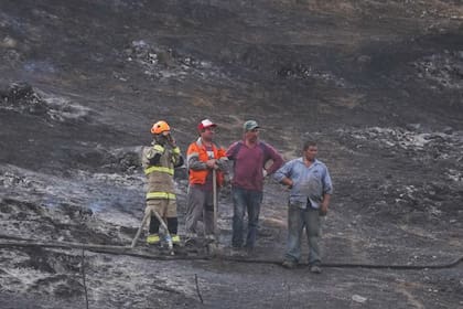 Incendios forestales en Til Til, Chile. (Matias Basualdo/ZUMA Press Wire/dpa)
