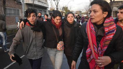 En el desalojo la policía se enfrentó con los trabajadores y tiraron gases lacrimógenos 