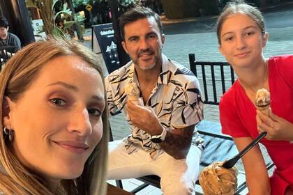 Indiana eligió vivir con su padre y su pareja, Mica Viciconte (Foto Instagram @@fabiancuberooficial))