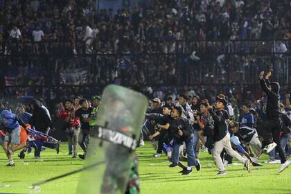 Indonesia: parte de los trágicos incidentes entre los hinchas del club Arema y la policía