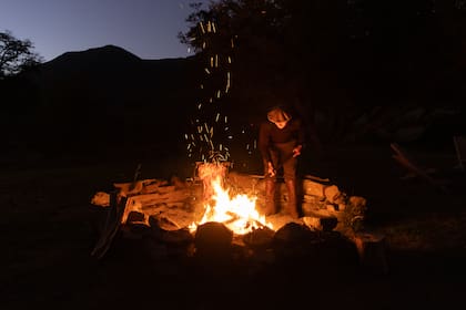 Infaltable el fuego y el asado.