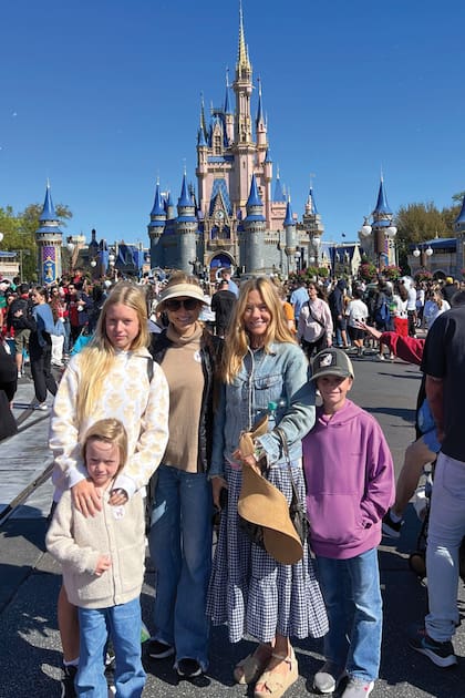 Infaltable,
la foto con el castillo de
Magic Kingdom a sus
espaldas.